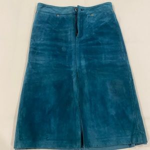Vintage gap suede leather skirt size 0